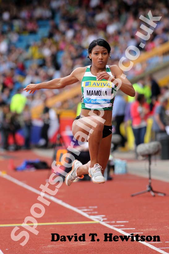 Patricia Mamona, triple jump, 2012 Samsung Diamond League, Birmingham.